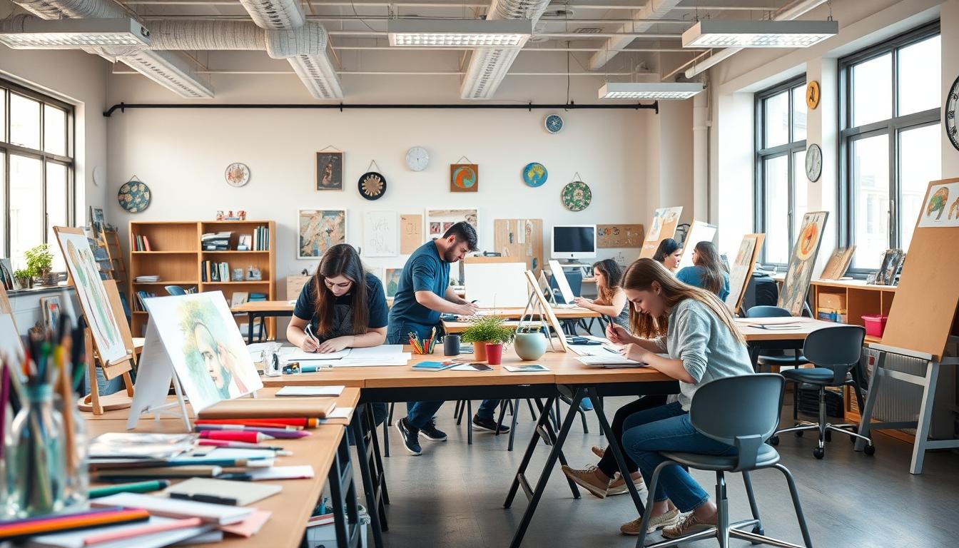 University campus and academic atmosphere in Berlin