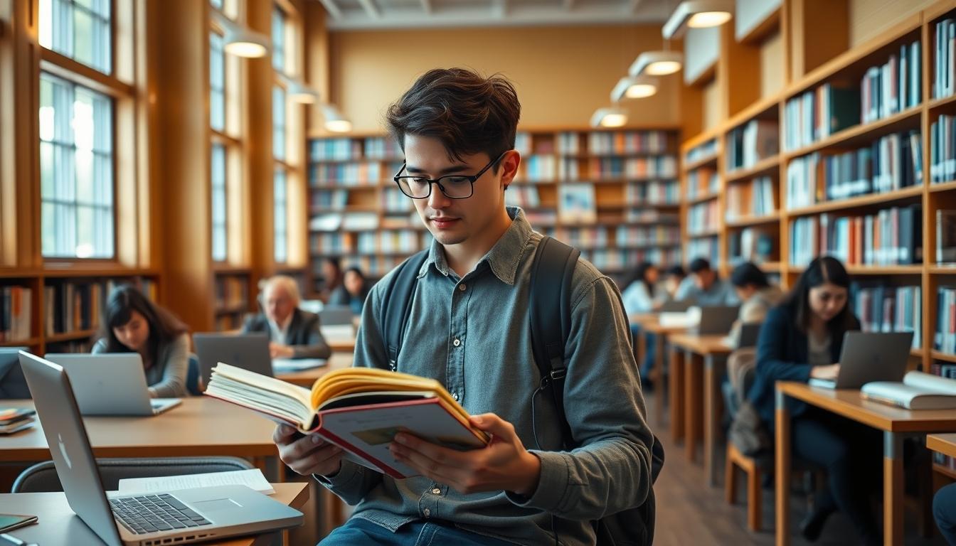 Students collaborating in study space